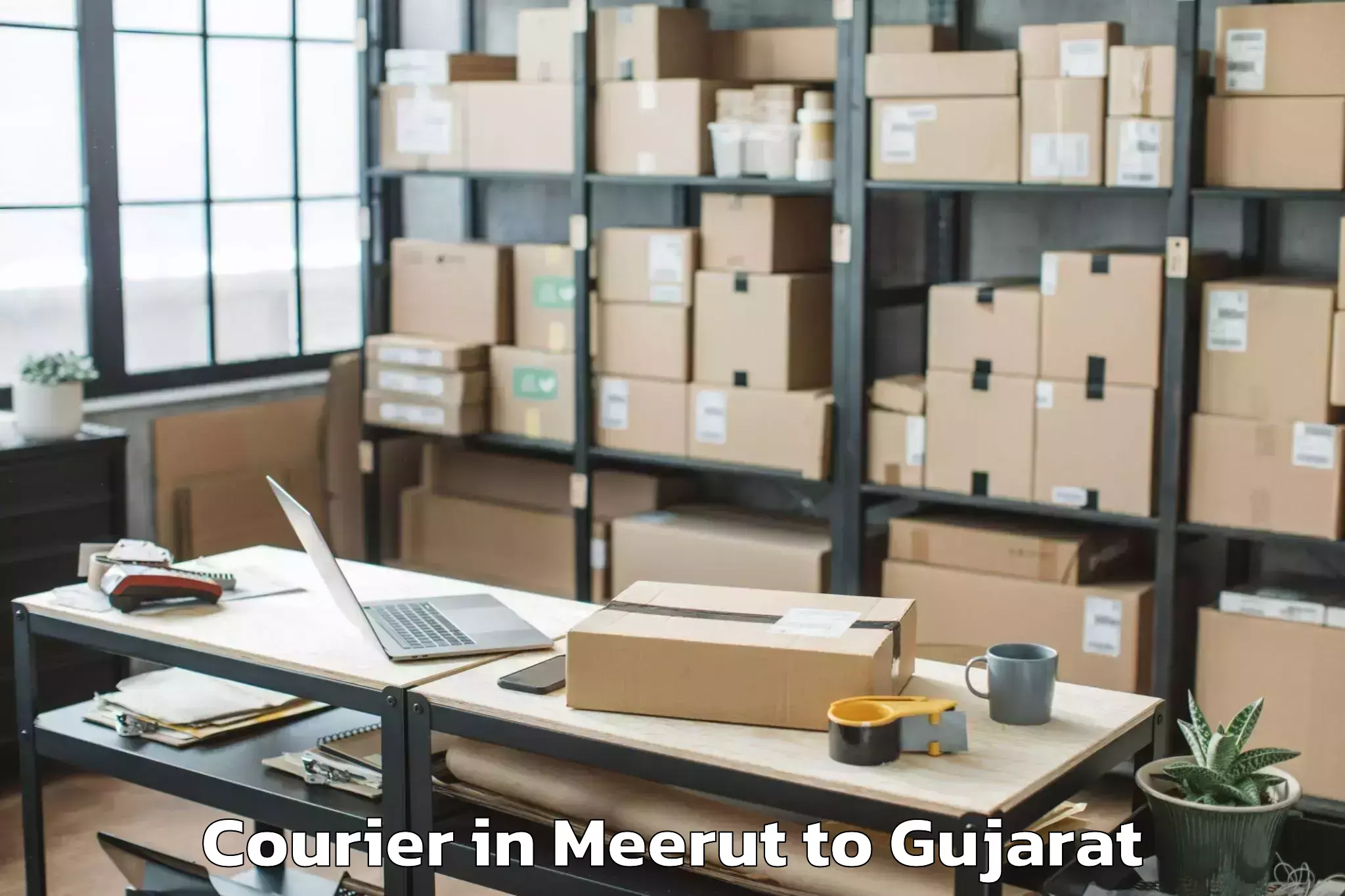 Book Meerut to Rajkot Courier